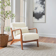 Macio Cream Accent Chair by Zuomod at Eve Furniture
