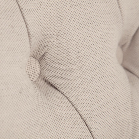 Mackenzie I Cream Plush Linen Covering Ash Solid Wood Base Dining Chair by Mercana at Eve Furniture
