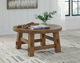 Mackifeld Warm Brown Coffee Table by Ashley at Eve Furniture
