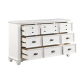 Mackinac White Dresser by Homelegance at Eve Furniture