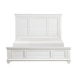 Mackinac White King Panel Bed by Homelegance at Eve Furniture