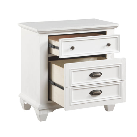 Mackinac White Nightstand by Homelegance at Eve Furniture