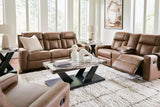Mackmenville Caramel Reclining Living Room Set by Ashley at Eve Furniture