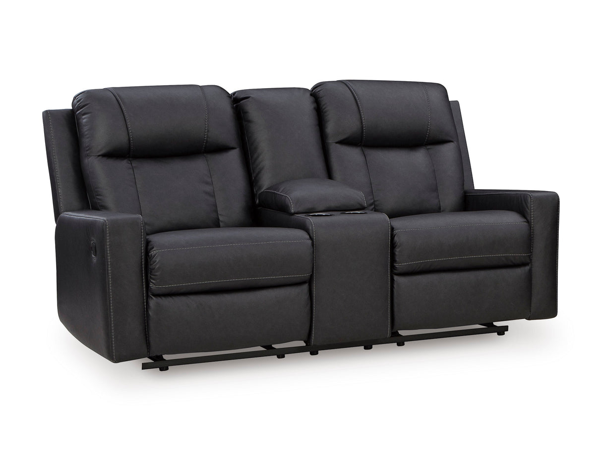 Mackmenville Carbon Reclining Living Room Set by Ashley at Eve Furniture