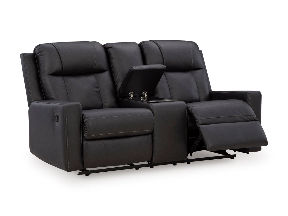 Mackmenville Carbon Reclining Living Room Set by Ashley at Eve Furniture