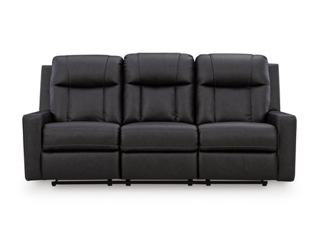 Mackmenville Carbon Reclining Sofa and Loveseat by Ashley at Eve Furniture
