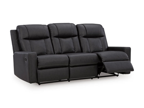 Mackmenville Carbon Reclining Sofa and Loveseat by Ashley at Eve Furniture