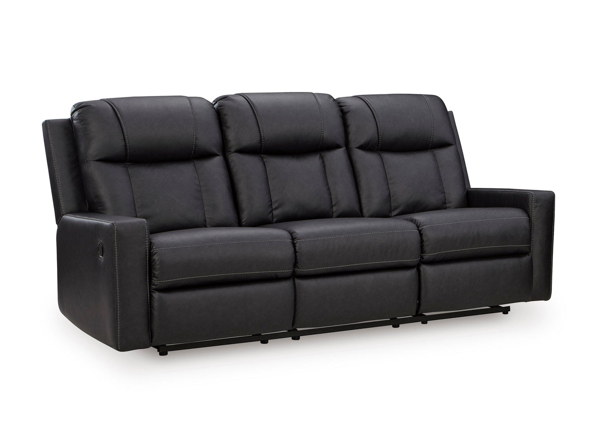 Mackmenville Carbon Reclining Sofa by Ashley at Eve Furniture