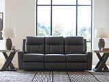 Mackmenville Carbon Reclining Sofa by Ashley at Eve Furniture