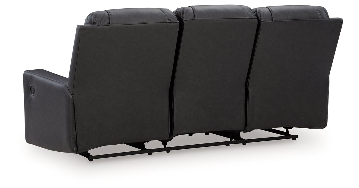 Mackmenville Carbon Reclining Sofa by ASHLEY FURNITURE at Eve Furniture