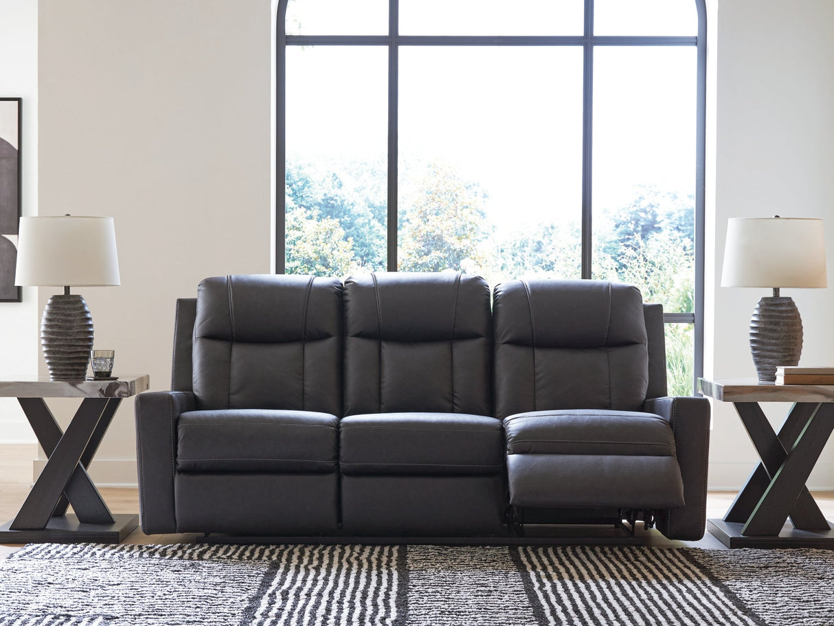 Mackmenville Carbon Reclining Sofa by ASHLEY FURNITURE at Eve Furniture