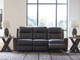 Mackmenville Carbon Reclining Sofa by ASHLEY FURNITURE at Eve Furniture
