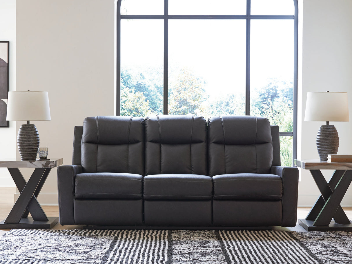 Mackmenville Carbon Reclining Sofa by ASHLEY FURNITURE at Eve Furniture