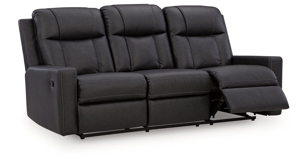 Mackmenville Carbon Reclining Sofa by ASHLEY FURNITURE at Eve Furniture