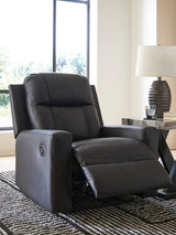 Mackmenville Carbon Zero Wall Recliner by Ashley at Eve Furniture