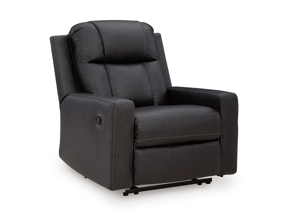 Mackmenville Carbon Zero Wall Recliner by Ashley at Eve Furniture