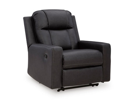 Mackmenville Carbon Zero Wall Recliner by Ashley at Eve Furniture