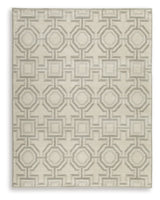 Maconville Ivory/Gray Large Rug by Ashley at Eve Furniture
