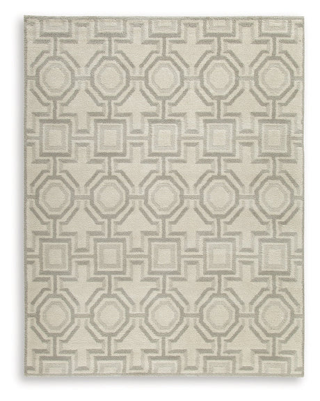 Maconville Ivory/Gray Large Rug by Ashley at Eve Furniture