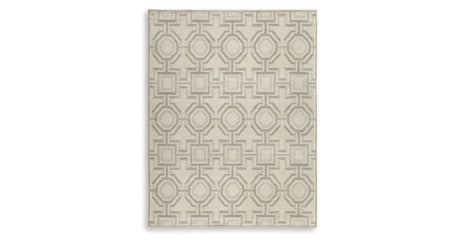 Maconville Ivory/Gray Large Rug by Ashley at Eve Furniture
