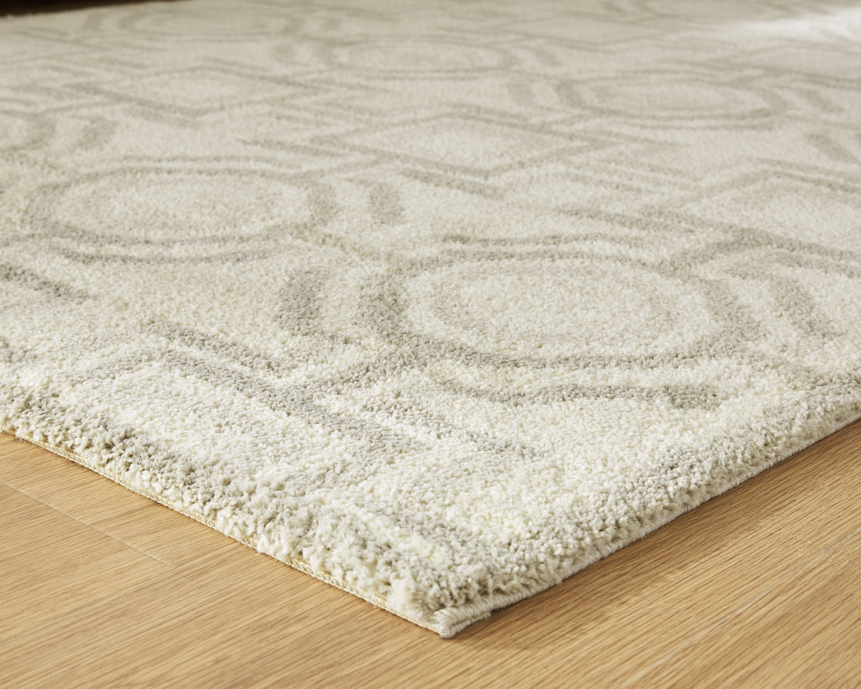 Maconville Ivory/Gray Medium Rug by Ashley at Eve Furniture