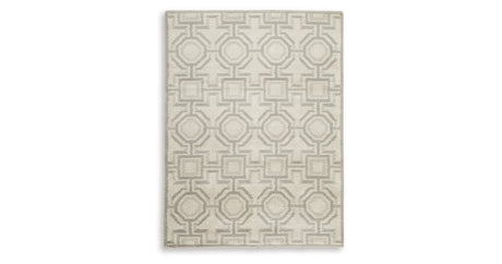 Maconville Ivory/Gray Medium Rug by Ashley at Eve Furniture