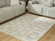 Maconville Ivory/Gray Medium Rug by Ashley at Eve Furniture