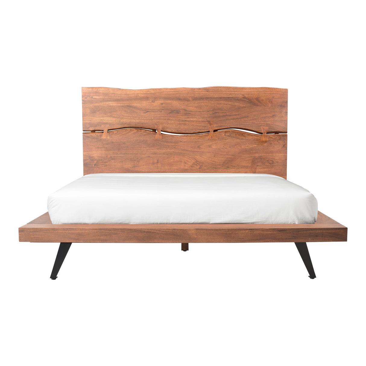Madagascar Brown King Platform Bed by Moe's Home at Eve Furniture