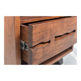 Madagascar Brown Nightstand Open-Shelf by Moe's Home at Eve Furniture