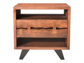 Madagascar Brown Nightstand Open-Shelf by Moe's Home at Eve Furniture