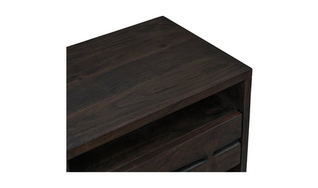 Madagascar Nightstand Dark Brown by Moe's Home at Eve Furniture