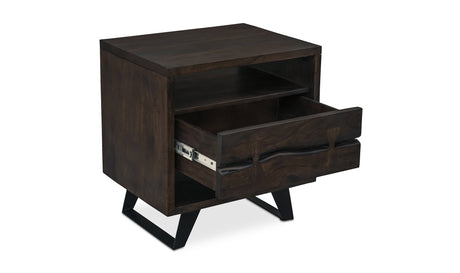 Madagascar Nightstand Dark Brown by Moe's Home at Eve Furniture