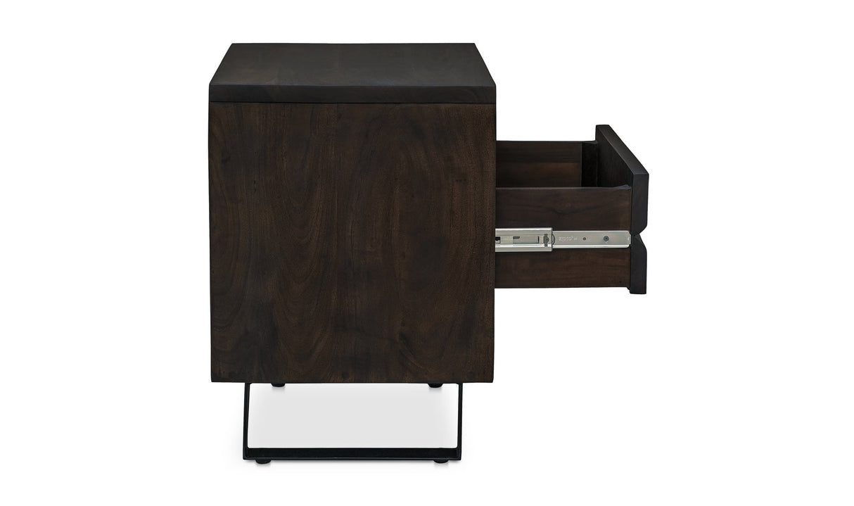 Madagascar Nightstand Dark Brown by Moe's Home at Eve Furniture