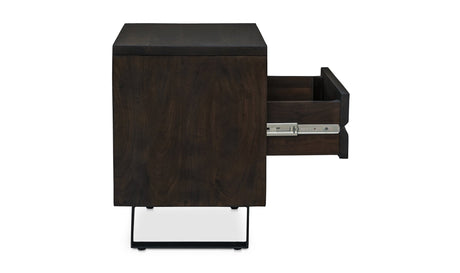 Madagascar Nightstand Dark Brown by Moe's Home at Eve Furniture