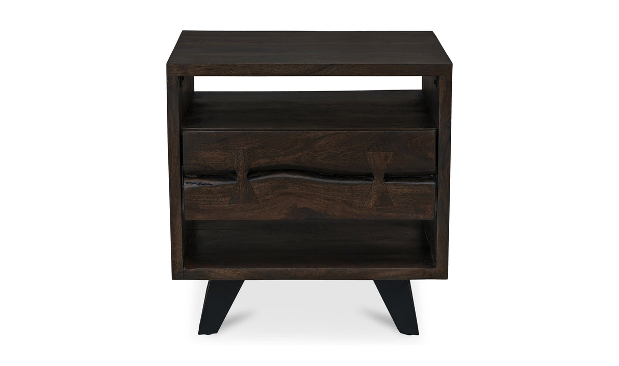 Madagascar Nightstand Dark Brown by Moe's Home at Eve Furniture