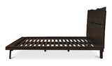 Madagascar Platform Bed Dark Brown by Moe's Home at Eve Furniture