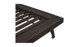 Madagascar Platform Bed Dark Brown by Moe's Home at Eve Furniture