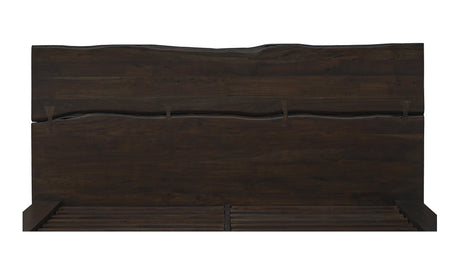 Madagascar Platform Bed Dark Brown by Moe's Home at Eve Furniture