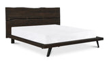 Madagascar Platform Bed Dark Brown by Moe's Home at Eve Furniture