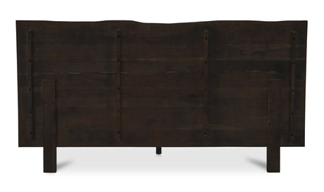 Madagascar Platform Bed Dark Brown by Moe's Home at Eve Furniture