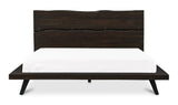 Madagascar Platform Bed Dark Brown by Moe's Home at Eve Furniture
