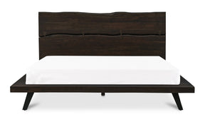 Madagascar Platform Bed Dark Brown by Moe's Home at Eve Furniture