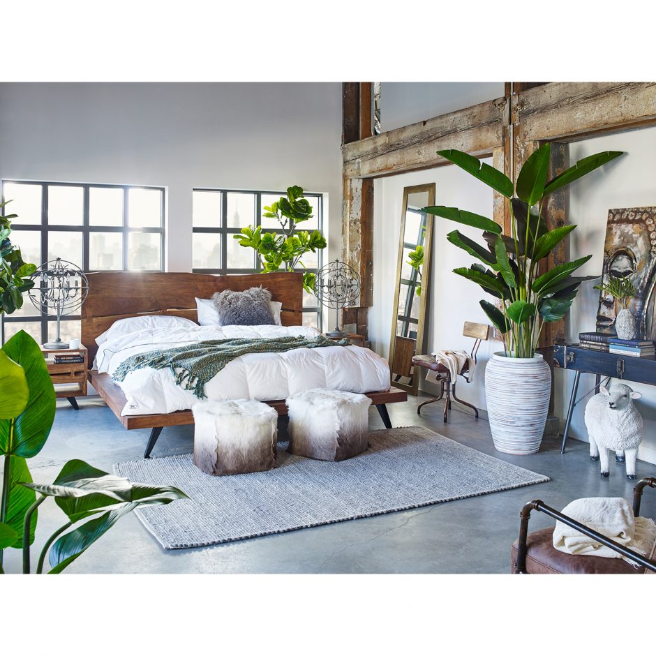 Madagascar Platform Bed by Moe's Home at Eve Furniture