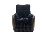 Madden Black Corduroy Upholstered Pillow Arm Manual Recliner by Coaster at Eve Furniture