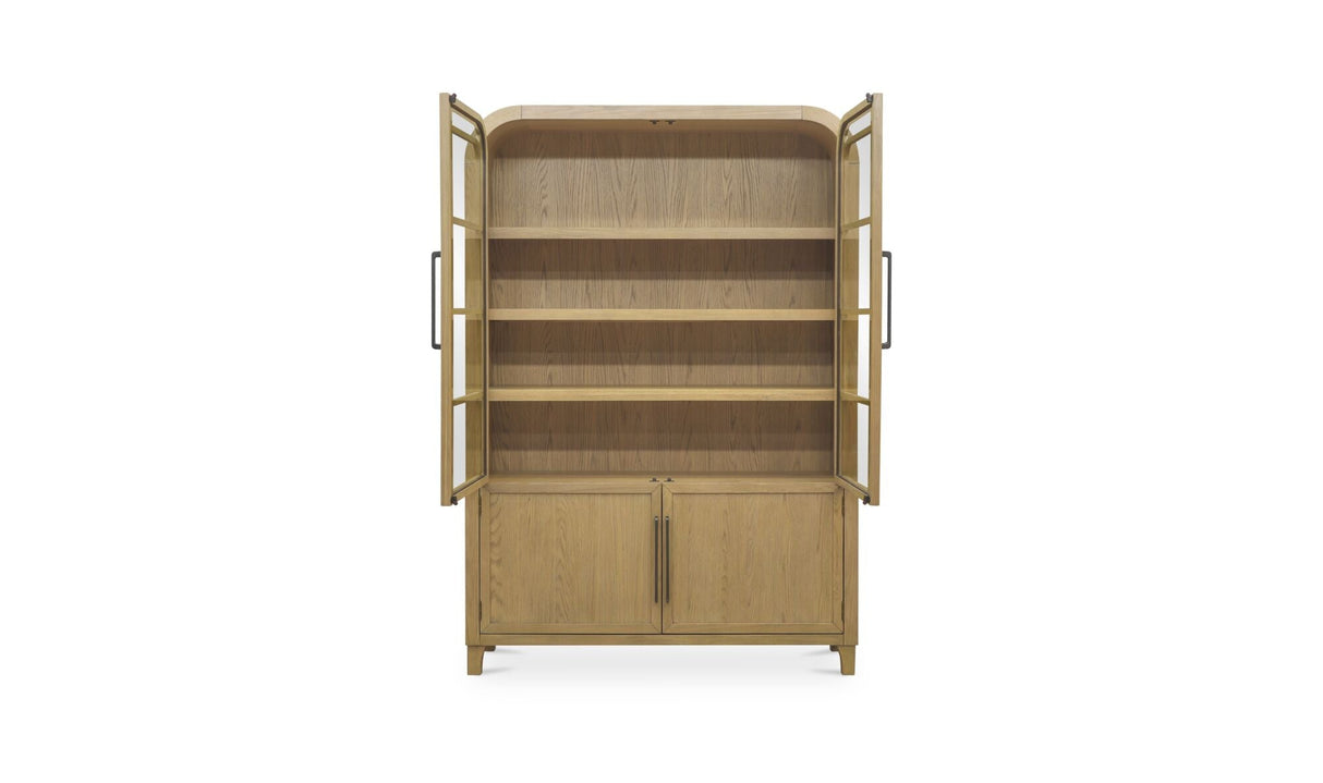 Maddie Cabinet Natural by Moe's Home at Eve Furniture