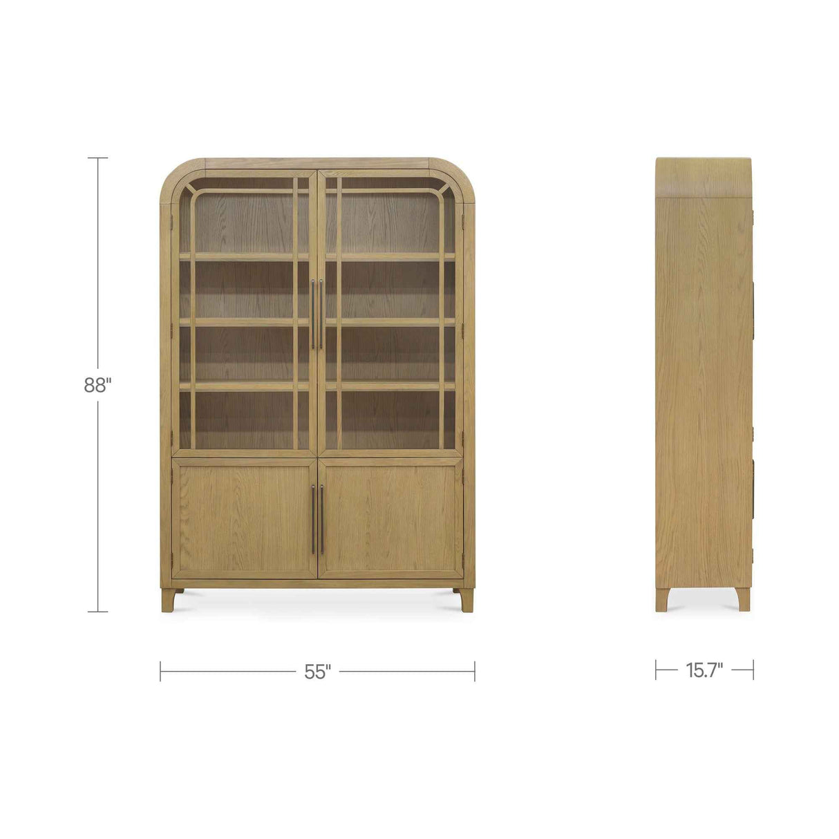 Maddie Natural Cabinet by Moe's Home at Eve Furniture
