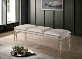 Maddie Pearl White Bench