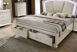 Maddie Pearl White California King Bed