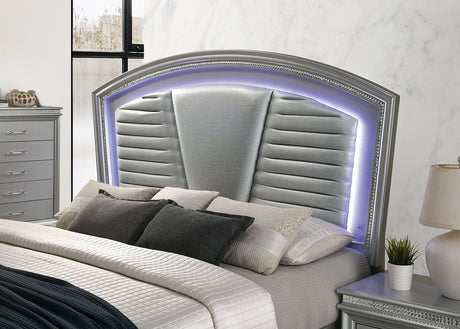 Maddie Silver Queen Bed by Furniture of America at Eve Furniture