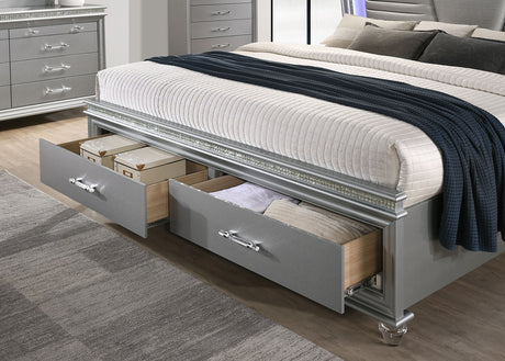 Maddie Silver Queen Bed by Furniture of America at Eve Furniture